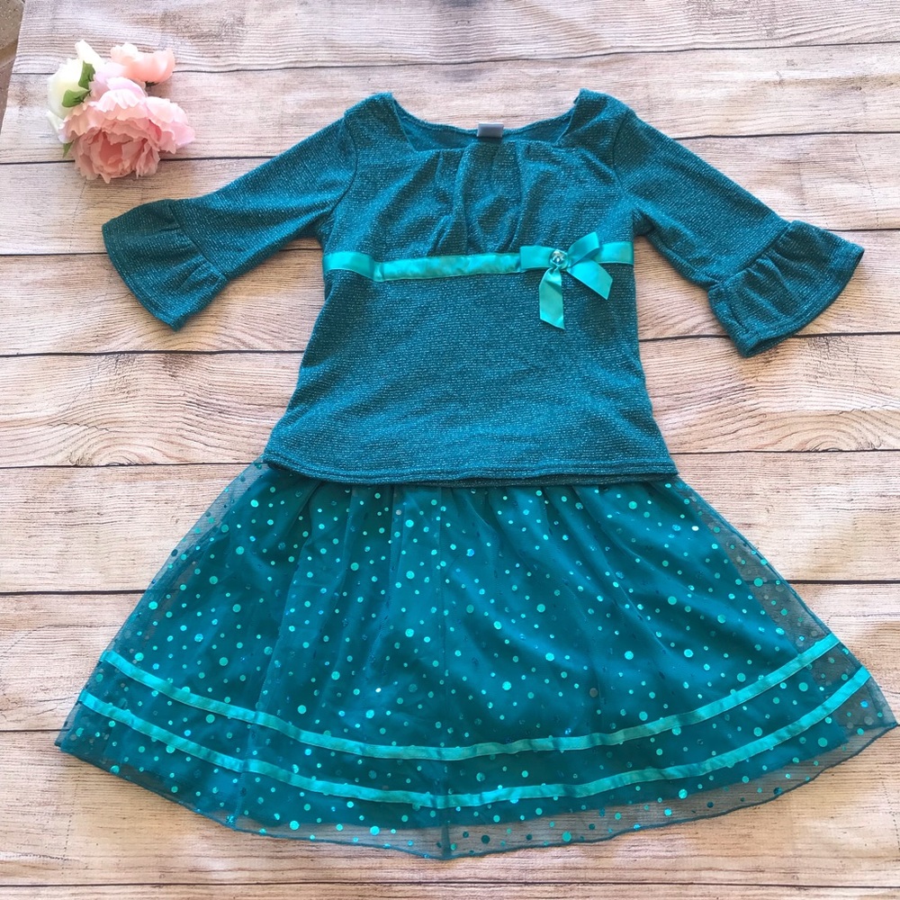 Dollie and Me 2 piece Top and Skirt